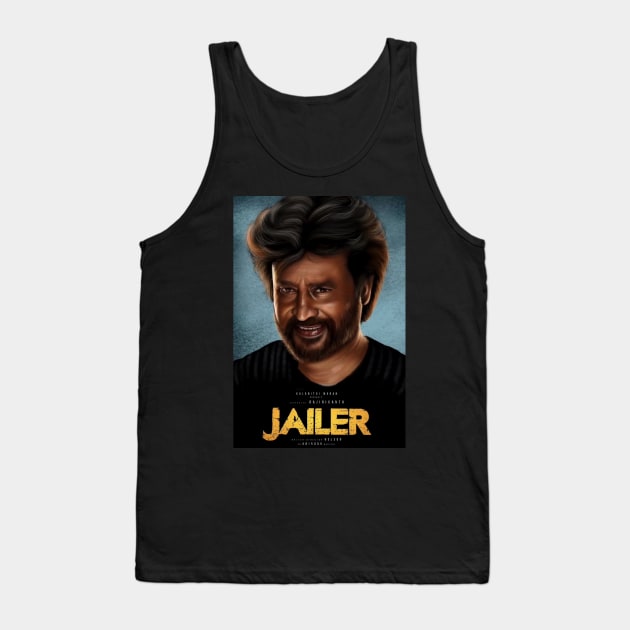 Rajnikanth Jailer Tank Top by SAN ART STUDIO 